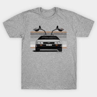 My drawing of the DeLorean DMC-12 in front view T-Shirt